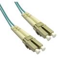 Aish 10 Gigabit Aqua Fiber Optic Cable LC LC Multimode Duplex 50-125 2 meter 6.6 foot AI202120